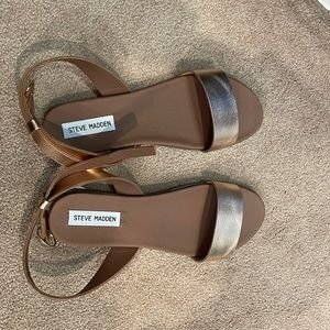 Steve Madden Rose Gold Strap Sandals